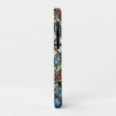 Klassieke glas-in-lood blauwe vlinderkunst Case-Mate iPhone case (Achterkant/links)