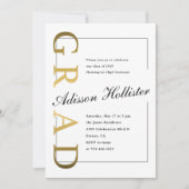 Klassieke Gold AFSTUDEERDER fotograaf Kaart (Voorkant)