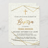 Klassieke  Gold Baptisme Kaart (Voorkant / Achterkant)