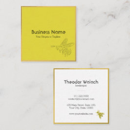 Klassieke Gold Bee Professional Vierkante Visitekaartje