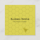 Klassieke Gold Bee Professional Vierkante Visitekaartje (Voorkant)