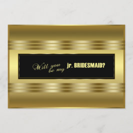 Klassieke Gold Black zal je mijn jr zijn. Bridesma Kaart