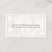 Klassieke Gold Border Hair Stylist | salon Visitekaartje (Achterkant)