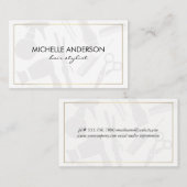 Klassieke Gold Border Hair Stylist Visitekaartje (Voorkant / Achterkant)