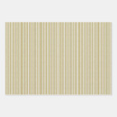 Klassieke Gold Brown Stripes Professional-flats Inpakpapier Vel (Voorkant 3)