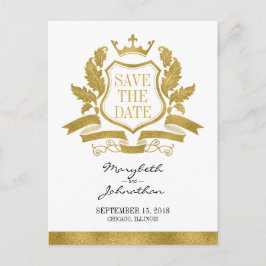 Klassieke Gold Crest slaat het Briefkaart Datum op