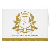Klassieke Gold Crest Weddenschap Hartelijk dank (Voorkant Horizontaal)