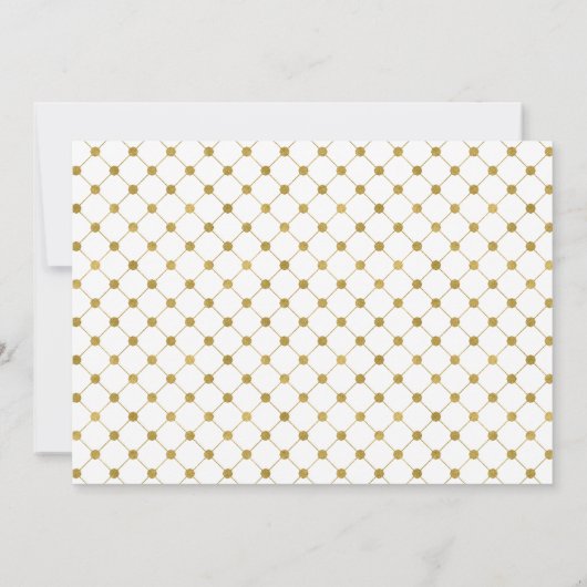 Klassieke Gold Crest Weddenschap Hartelijk dank Bedankkaart (Achterkant)