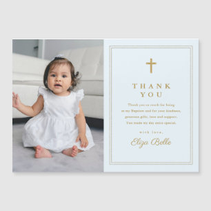 Klassieke Gold Cross Foto Baptisme Hartelijk dank