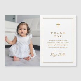 Klassieke Gold Cross Foto Baptisme Hartelijk dank