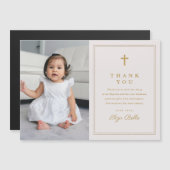 Klassieke Gold Cross-fotobaptisme (Voorkant / Achterkant)