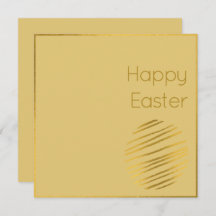 Klassieke Gold Egg Easter Kaart