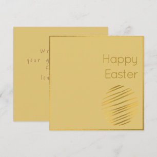 Klassieke Gold Egg Easter Kaart