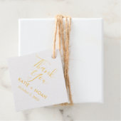 Klassieke Gold en fotobruiloft Hartelijk dank Bedankjes Labels (Met doos)