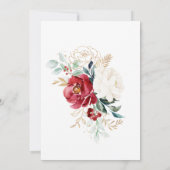 Klassieke Gold Floral Sla de datum-kalender op Save The Date (Achterkant)