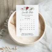 Klassieke Gold Floral Sla de datum-kalender op Save The Date