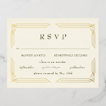 Klassieke Gold Foil Byzantine RSVP