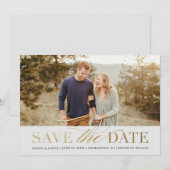 Klassieke Gold Foto slaat de datum op Kaart (Voorkant / Achterkant)