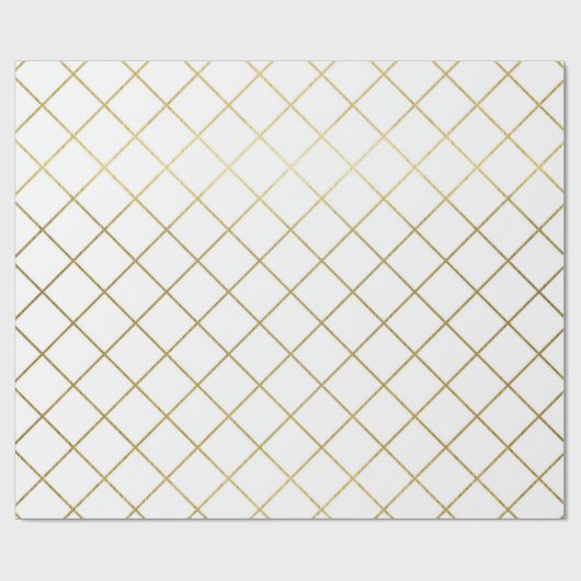 Klassieke Gold Geometric Abstract Pattern Weddensc Cadeaupapier (Vlak)