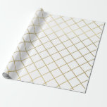 Klassieke Gold Geometric Abstract Pattern Weddensc Cadeaupapier<br><div class="desc">Het cadeau-geven van het huwelijk in een faux gouden geometrisch abstract patroon maakt een geweldige presentatie. Ideaal voor nieuwpootjes,  vrijgezellenfeesten,  trouwdouches,  nieuwe huizen,  verlovingen douches en nog veel meer.</div>