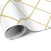 Klassieke Gold Geometric Abstract Pattern Weddensc Cadeaupapier (Rol Hoek)