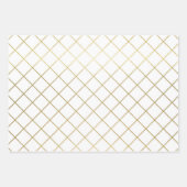 Klassieke Gold Geometric Abstract Pattern Weddensc Inpakpapier Vel (Voorkant)