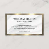 Klassieke Gold Metallic | Logboek van eigenschappe Visitekaartje (Achterkant)