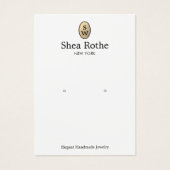 Klassieke Gold Monogram Oorsprongskaart Visitekaartje (Voorkant)