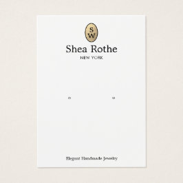 Klassieke Gold Monogram Oorsprongskaart Visitekaartje