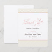 Klassieke Gold Stripes Hartelijk dank Bedankkaart (Voorkant / Achterkant)