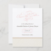 Klassieke Gold Stripes Sla de datumkaart op Save The Date (Voorkant)