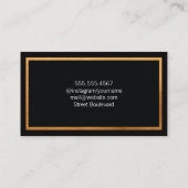 Klassieke Gold Trim met monogram Visitekaartje (Achterkant)