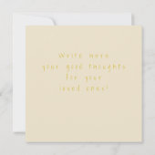 Klassieke Gold White Floral Easter Kaart (Achterkant)