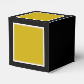 Klassieke Golden Bride & Groom Monogram Huwelijk Bedankdoosjes (Achterkant)