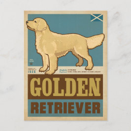 Klassieke Golden Retriever Briefkaart