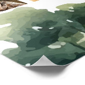 Klassieke Golf Boy Verjaardag Foto Mijlpaal teken Poster (Hoek)