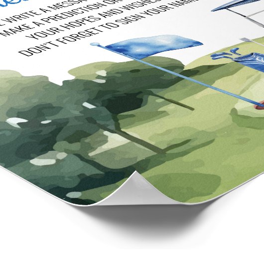 Klassieke Golf Boy Verjaardag Tijd Capsule teken Poster (Hoek)