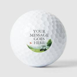 Klassieke Golf Buggy aangepaste boodschap Golfballen