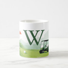 Klassieke Golf Buggy Aangepaste Monogram Koffiemok