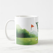 Klassieke Golf Buggy Aangepaste Monogram Koffiemok (Links)