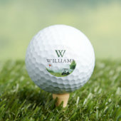 Klassieke Golf Buggy Aangepaste Naam Monogram Golfballen (Insitu Shirt)