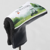 Klassieke Golf Buggy Aangepaste Naam Monogram Golfheadcover (3/4 voorkant)