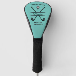 Klassieke Golf Clubs Naam Turquoise Golfheadcover