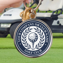 Klassieke Golf Gepersonaliseerde Naam Donkerblauw