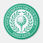 Klassieke Golf Gepersonaliseerde Naam Groen Magneet (Voorkant)