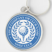 Klassieke golf overwinning krans aangepaste naam b sleutelhanger (Voorkant)