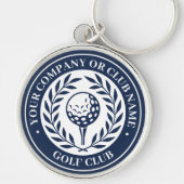 Klassieke Golf Overwinningskrans Aangepaste Naam N Sleutelhanger (Voorkant)