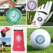 Klassieke Golf Overwinningskrans Aangepaste Naam N Sleutelhanger