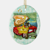 Klassieke Golf Papa Keramisch Ornament (Rechts)