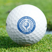 Klassieke Golfbal Set Aangepaste Bedrijfsnaam Blau Golfballen